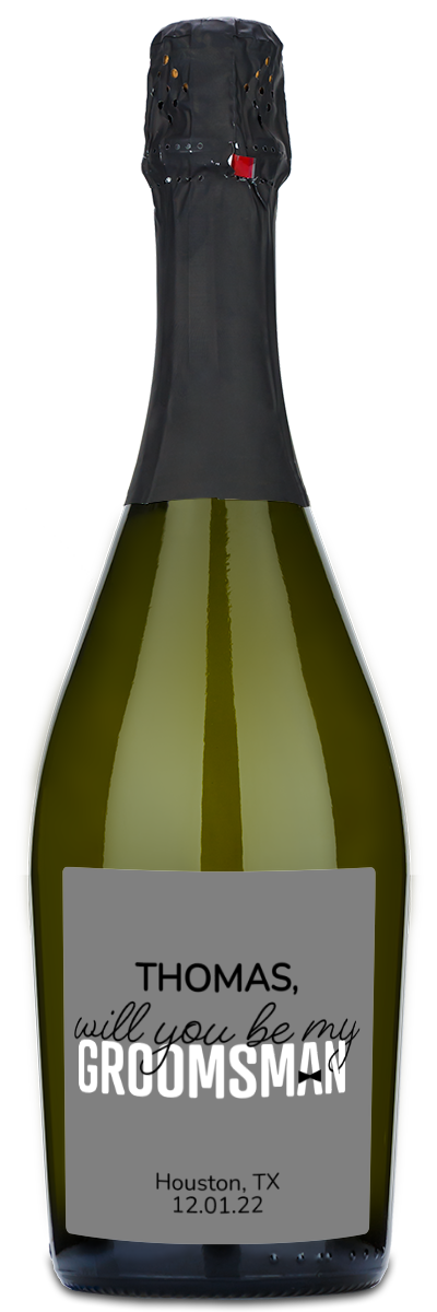 Will You Be My Groomsman? - Custom Wedding Wine