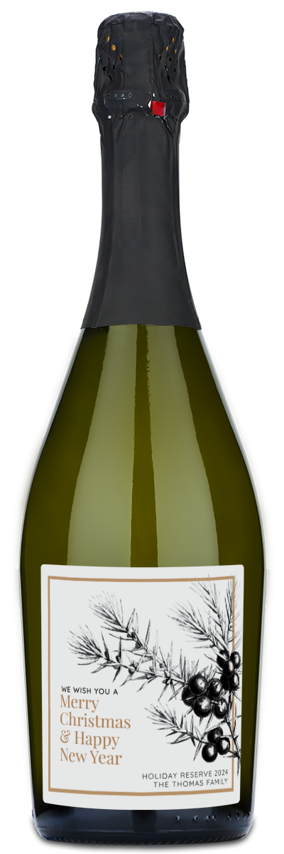 Juniper Branch Holiday Reserve - Personalized Wine