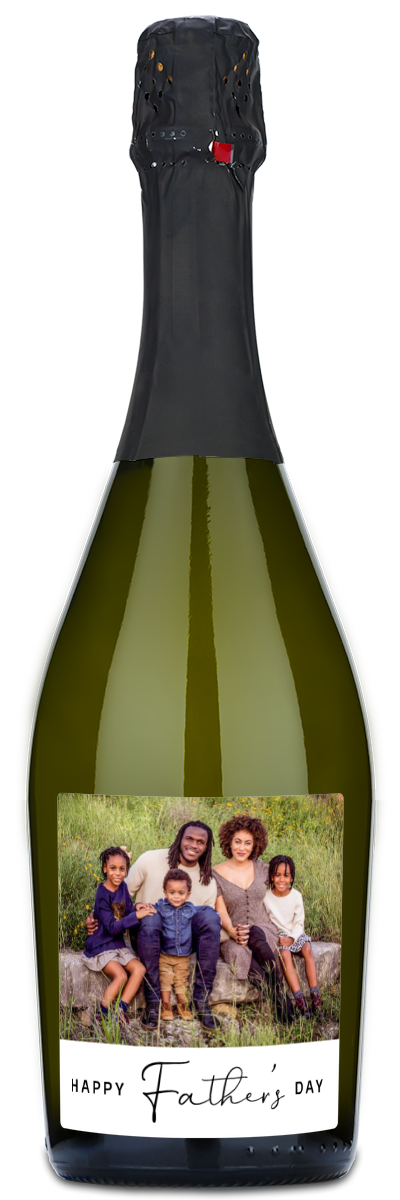 Happy Father's Day Photo - Personalized Wine