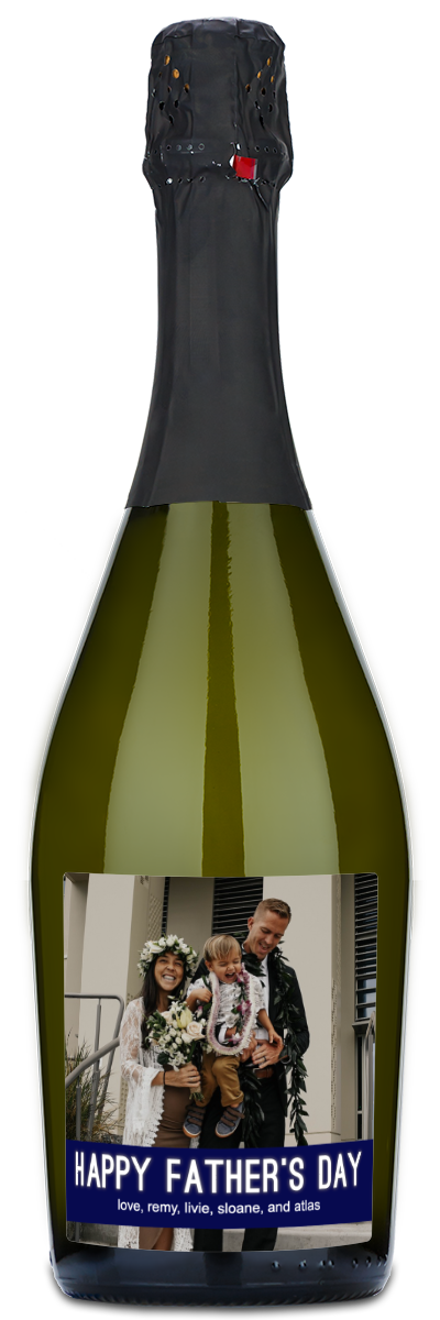 Happy Father's Day Banner - Personalized Wine