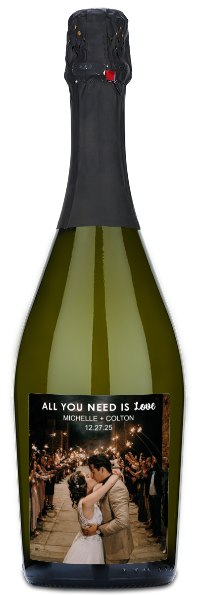 All You Need Is Love Photo - Personalized Wine