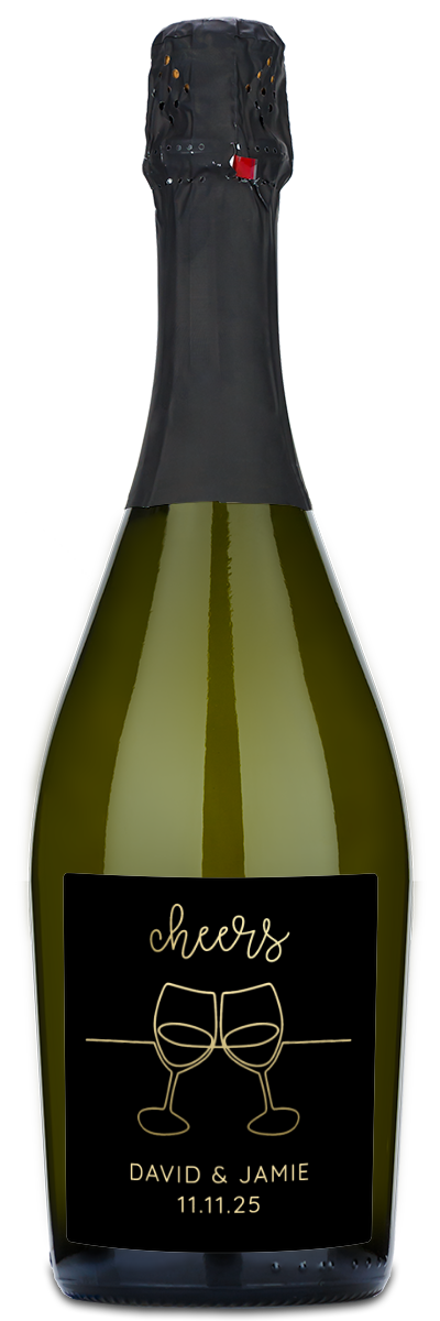Cheers Flutes - Personalized Wine