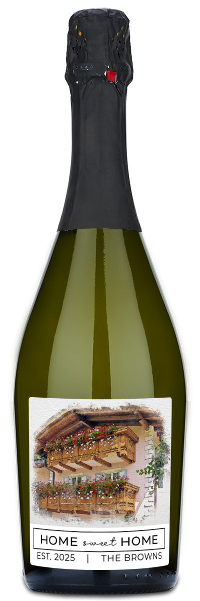 Home Sweet Home Photo - Custom Housewarming Wine