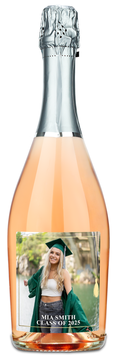 Gold Tassel Graduation Photo Frame - Personalized Wine