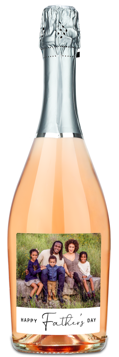 Happy Father's Day Photo - Personalized Wine