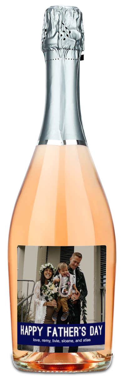 Happy Father's Day Banner - Personalized Wine