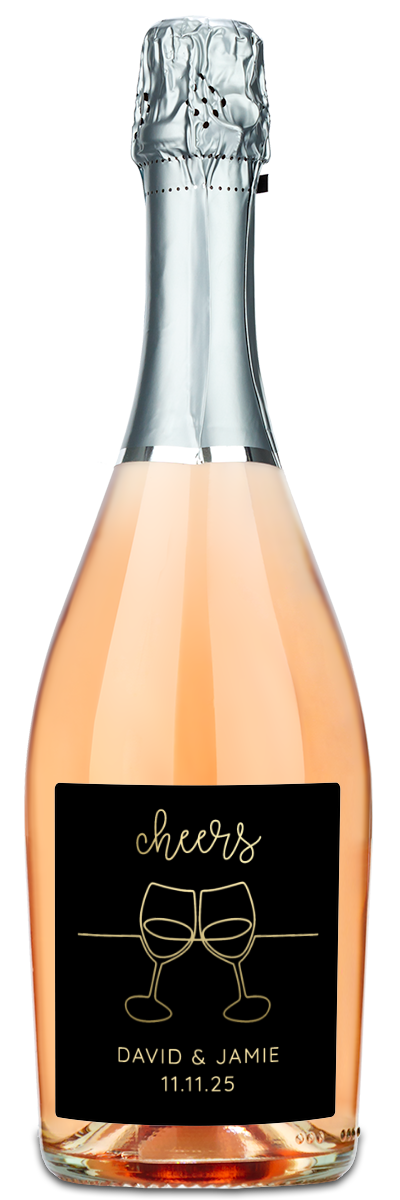 Cheers Flutes - Personalized Wine