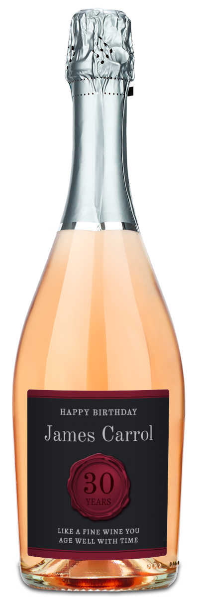 Wax Stamp Aged Years - Custom Birthday Wine