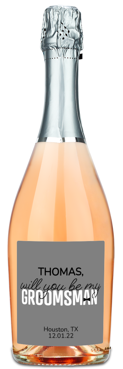 Will You Be My Groomsman? - Custom Wedding Wine