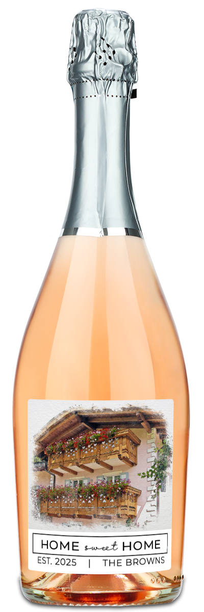 Home Sweet Home Photo - Custom Housewarming Wine