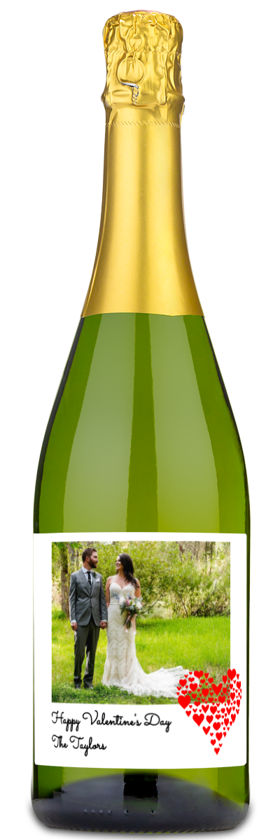 Valentine's Day Photo - Personalized Wine