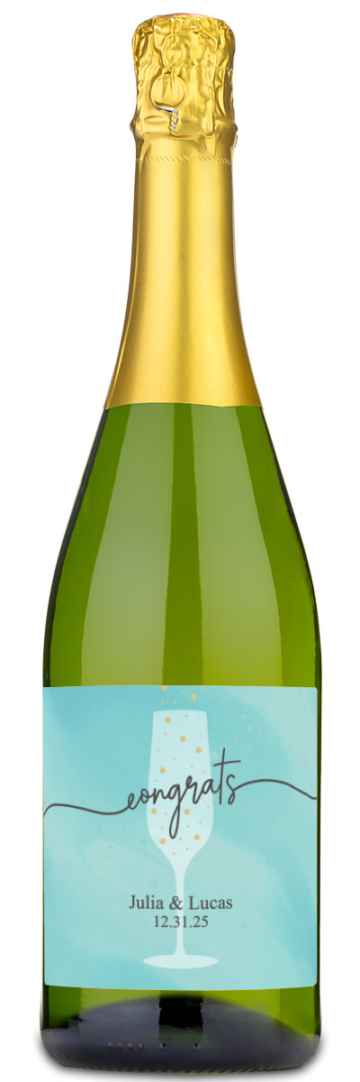 Congrats Flute - Personalized Wine
