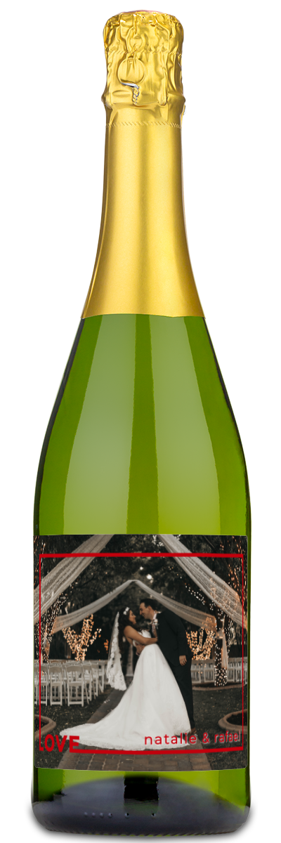 Love Frame Photo - Personalized Wine