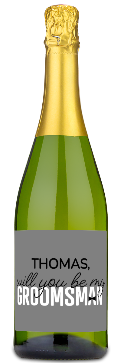 Will You Be My Groomsman? - Custom Wedding Wine