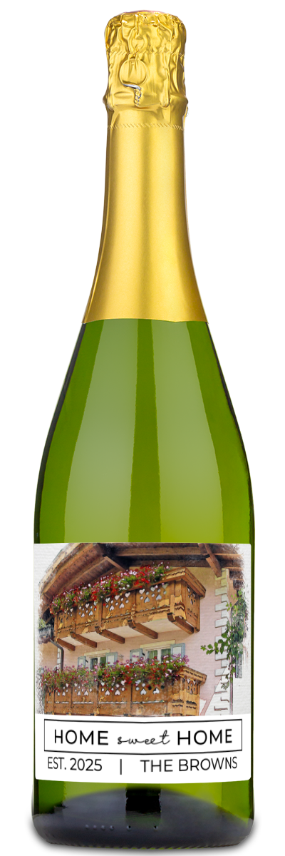 Home Sweet Home Photo - Custom Housewarming Wine