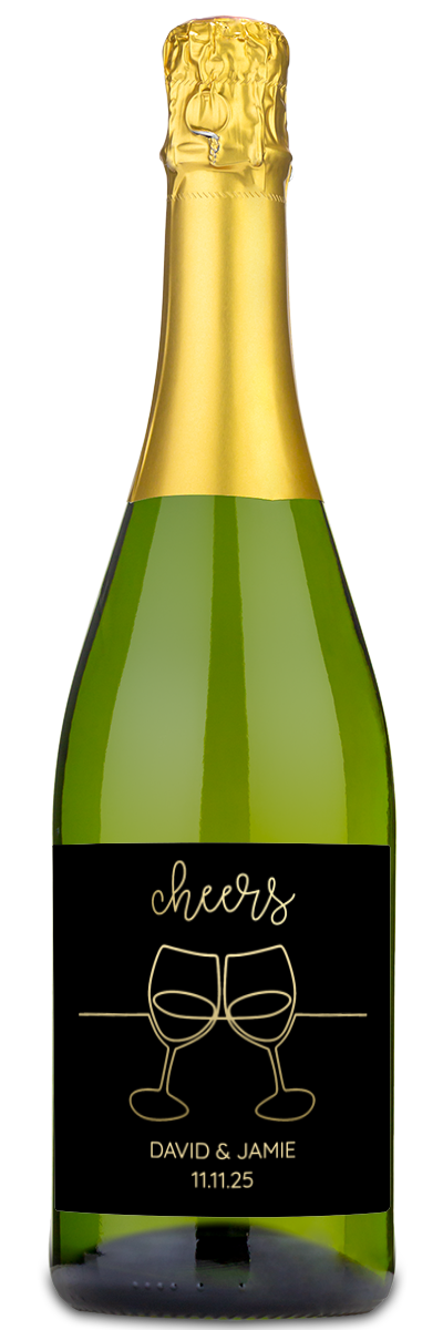 Cheers Flutes - Personalized Wine
