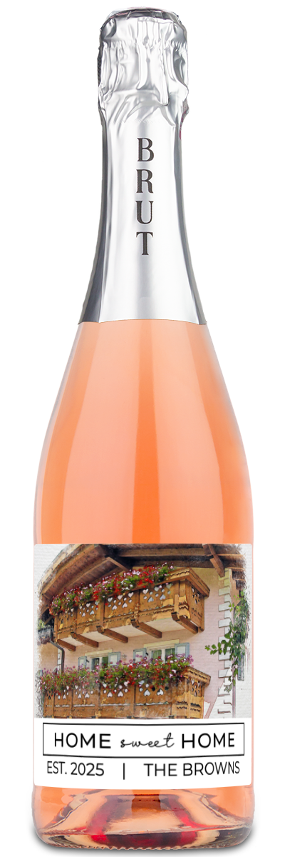 Home Sweet Home Photo - Custom Housewarming Wine