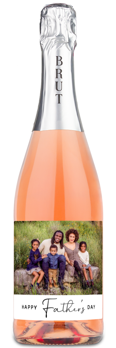 Happy Father's Day Photo - Personalized Wine
