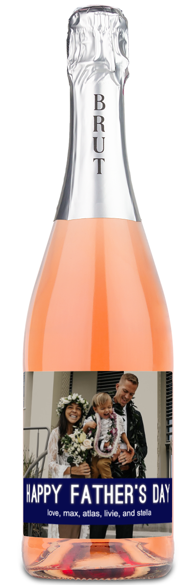 Happy Father's Day Banner - Personalized Wine