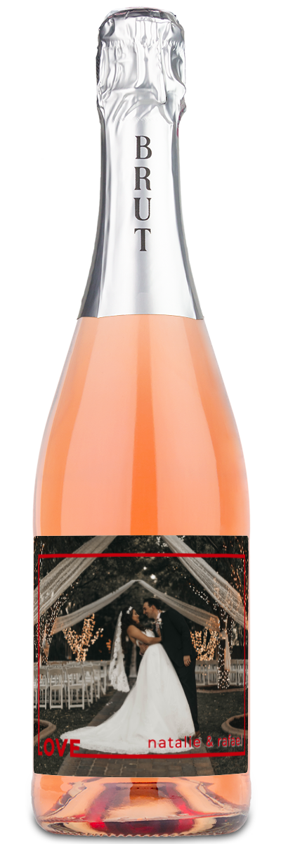 Love Frame Photo - Personalized Wine