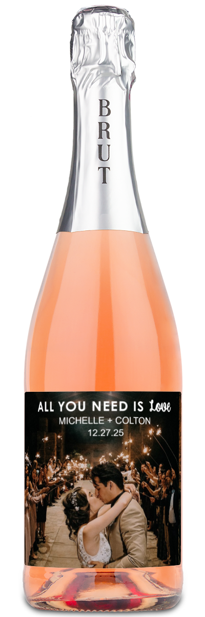 All You Need Is Love Photo - Personalized Wine