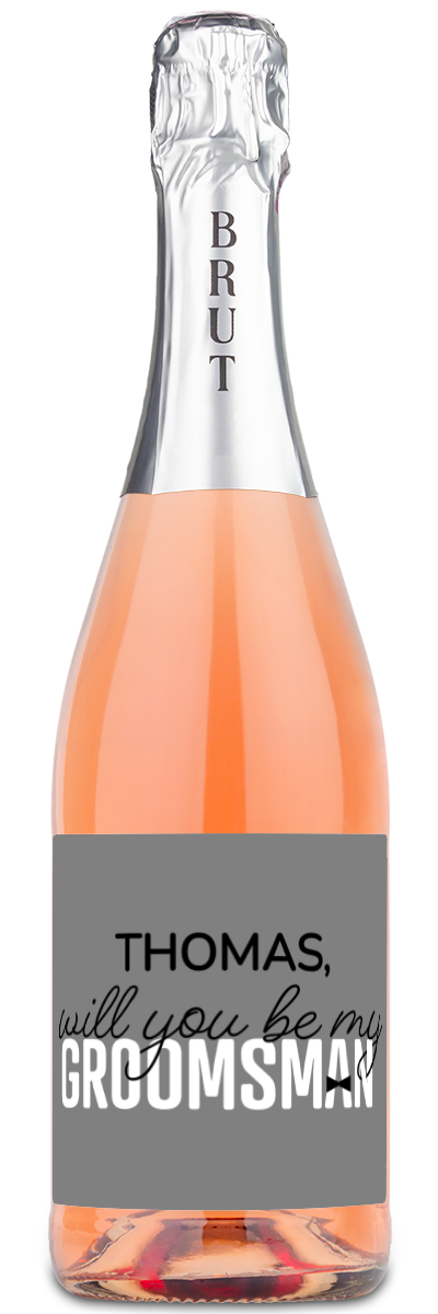 Will You Be My Groomsman? - Custom Wedding Wine