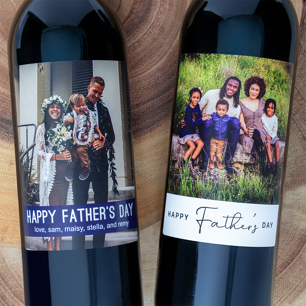 Happy Father's Day Banner - Personalized Wine