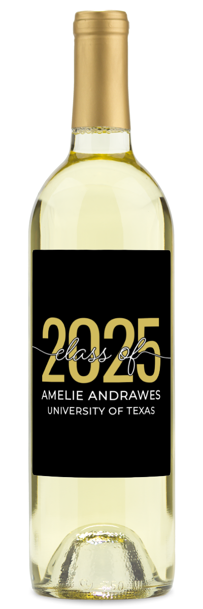 Class of 2025 - Personalized Graduation Wine