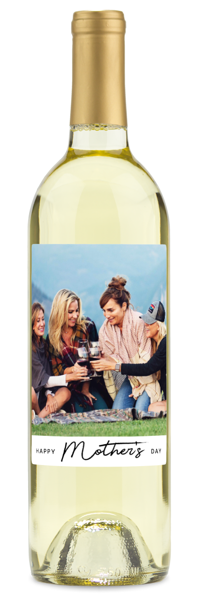 Happy Mother's Day Photo - Personalized Wine