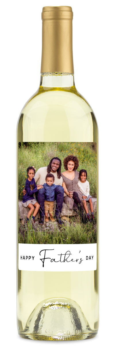 Happy Father's Day Photo - Personalized Wine