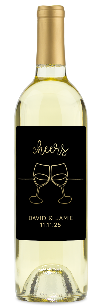 Cheers Flutes - Personalized Wine