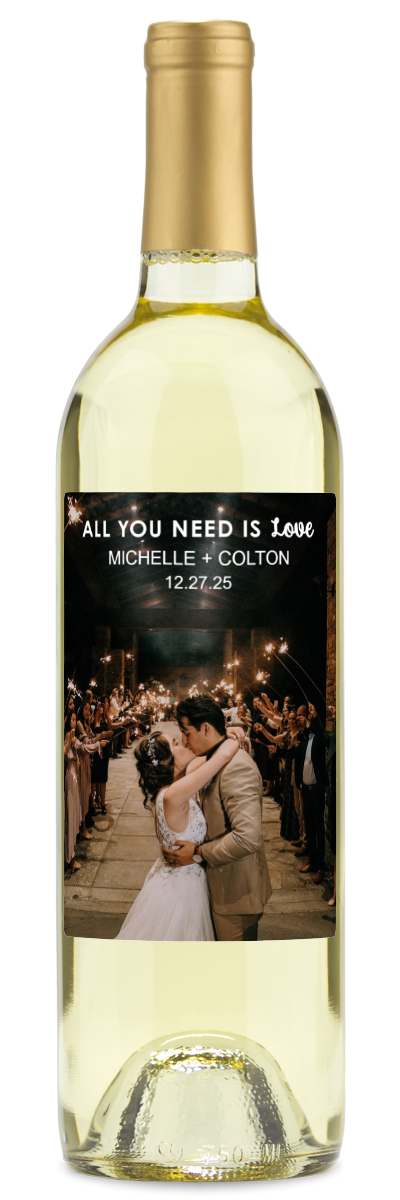 All You Need Is Love Photo - Personalized Wine
