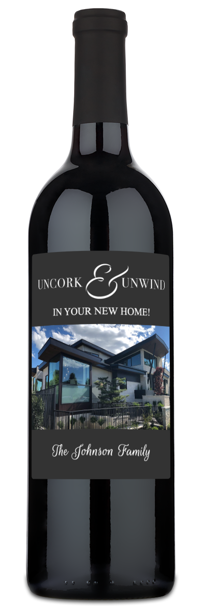 Uncork & Unwind - Personalized Housewarming Wine