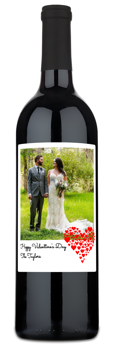 Valentine's Day Photo - Personalized Wine