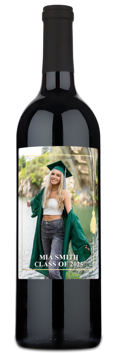 Gold Tassel Graduation Photo Frame - Personalized Wine