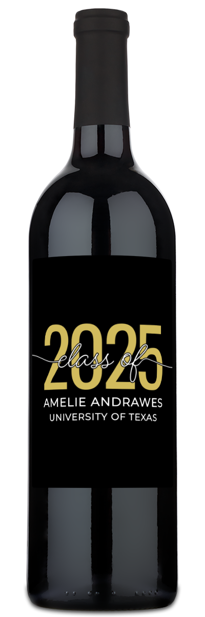 Class of 2025 - Personalized Graduation Wine
