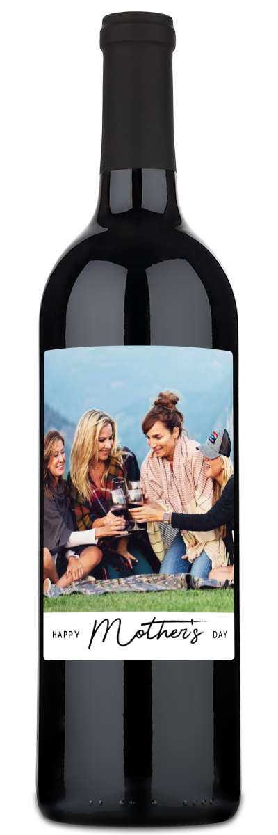 Happy Mother's Day Photo - Personalized Wine