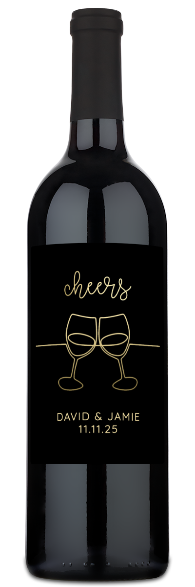 Cheers Flutes - Personalized Wine
