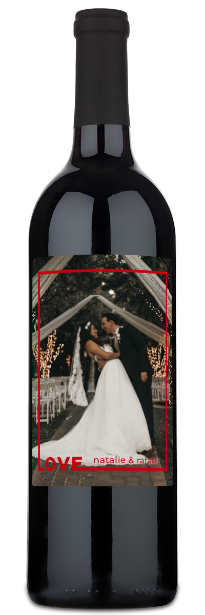 Love Frame Photo - Personalized Wine