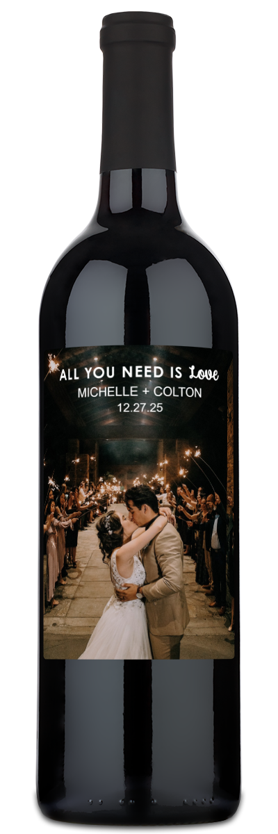 All You Need Is Love Photo - Personalized Wine