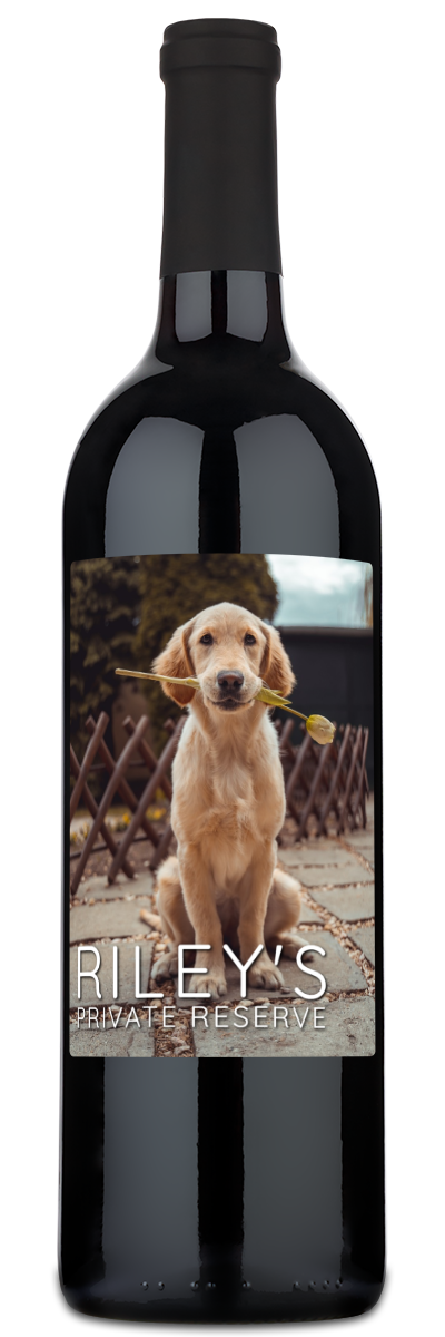 Pet Private Reserve Label - Personalized Wine