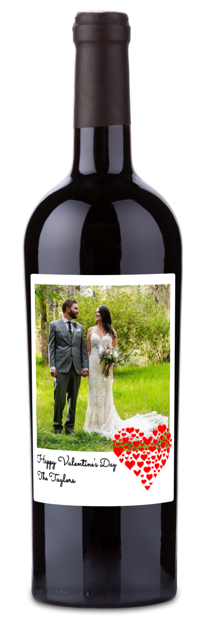 Valentine's Day Photo - Personalized Wine
