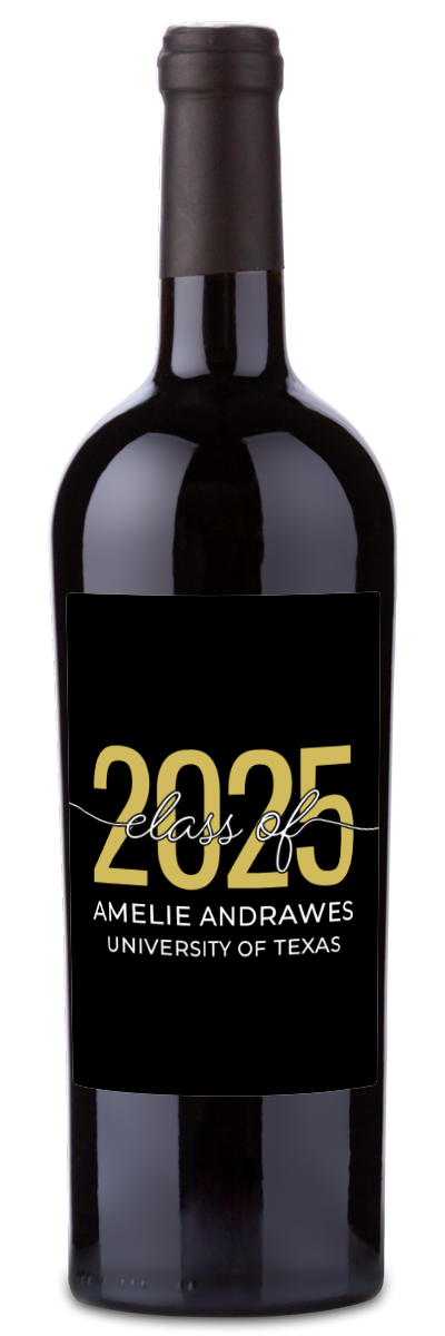 Class of 2025 - Personalized Graduation Wine