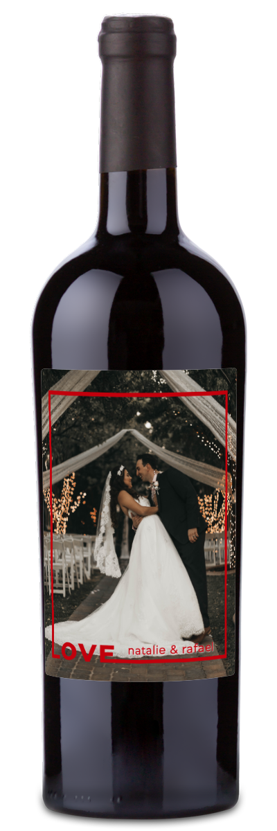 Love Frame Photo - Personalized Wine