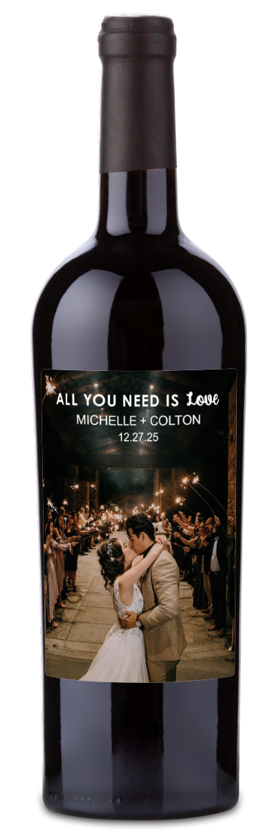 All You Need Is Love Photo - Personalized Wine