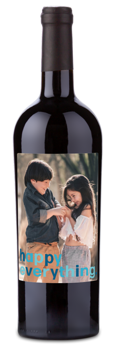 Happy Everything Label - Custom Holiday Wine