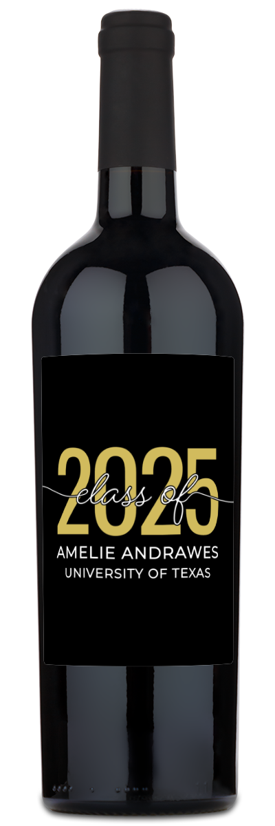 Class of 2025 - Personalized Graduation Wine
