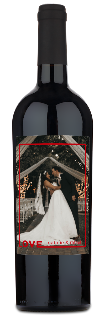 Love Frame Photo - Personalized Wine