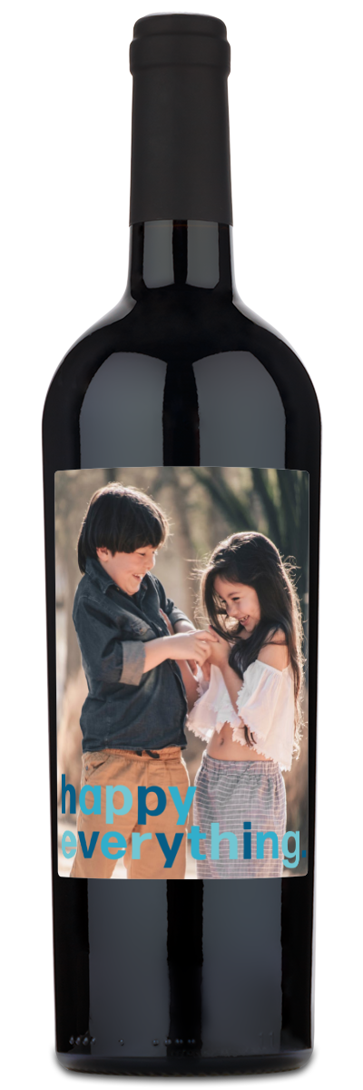 Happy Everything Label - Custom Holiday Wine