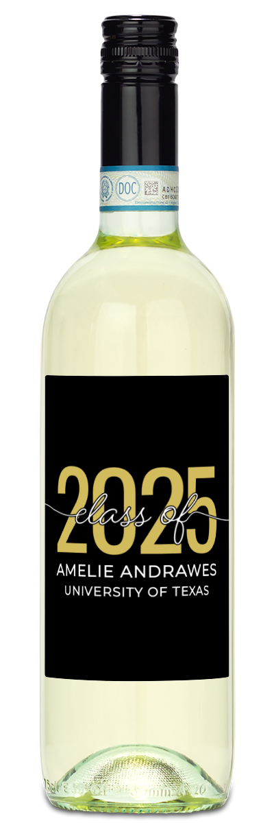 Class of 2025 - Personalized Graduation Wine